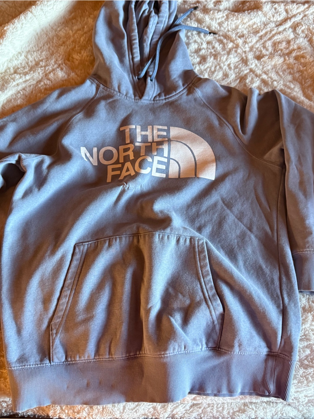 Women’s blue north face hoodie.
